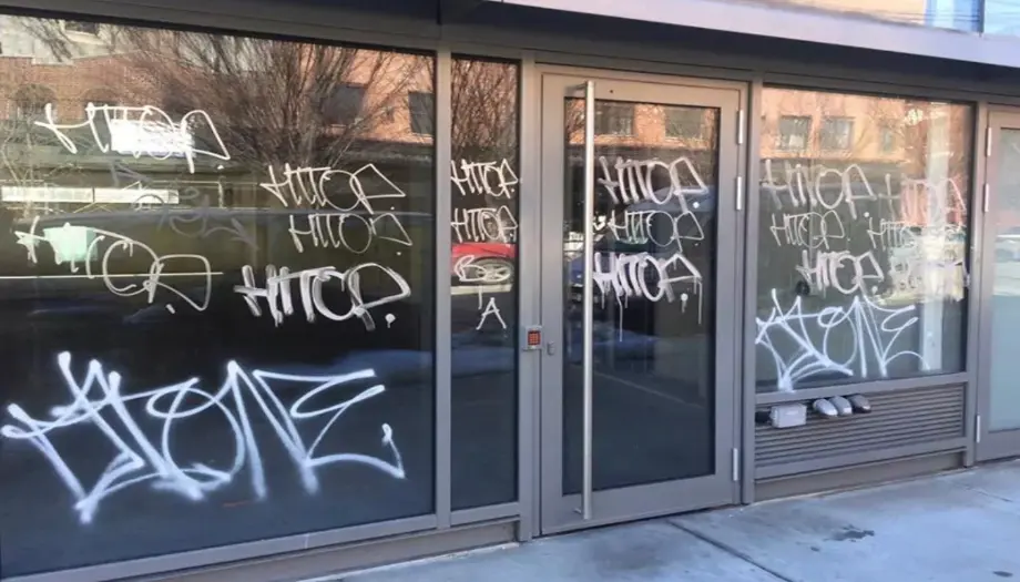 Commercial window restoration and scratch repair for shopfronts